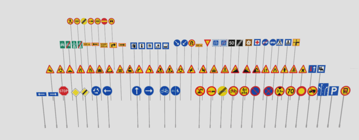 Roblox Complete Traffic Road Signs Pack preview 1