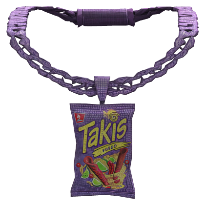 Iced Out Takis Fuego Spicy Chips Trendy Chain 1.0 Roblox item