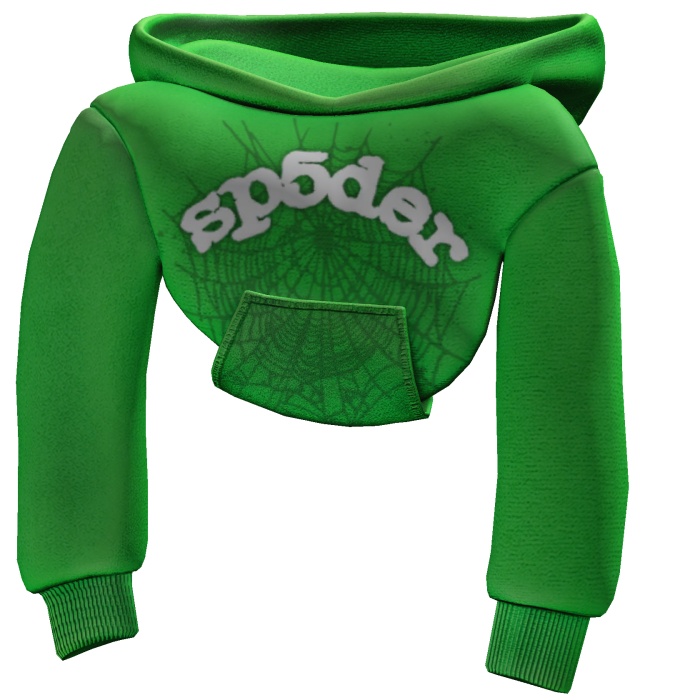 [1.0] Green Sp5der Shoulder Hoodie