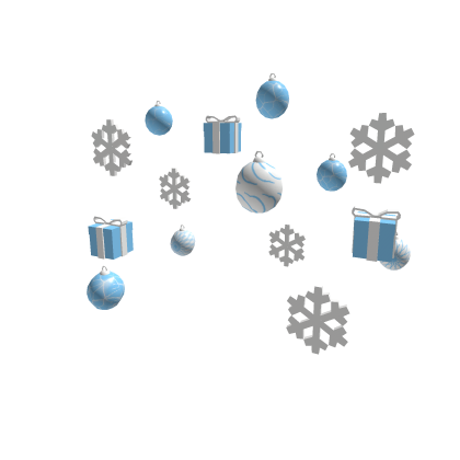 White Blue Silver Christmas Aura