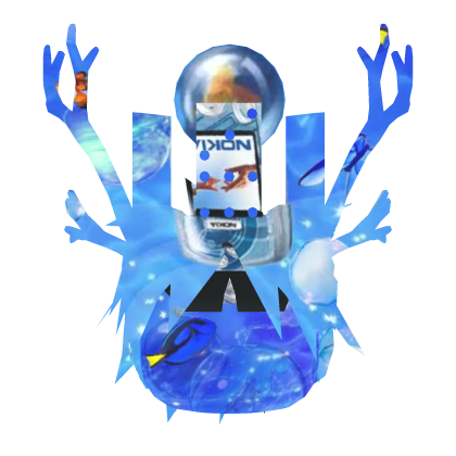 Frutiger Aero Oceanic Domino Crown Roblox item