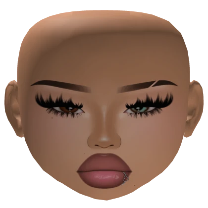 Baddie latina draw Mesh Makeup Gloss lips lashes | Roblox Item - Rolimon's