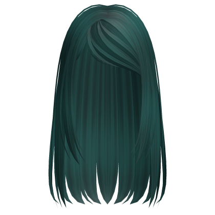Cute Framing Minimalistic Dainty Hair (Teal)