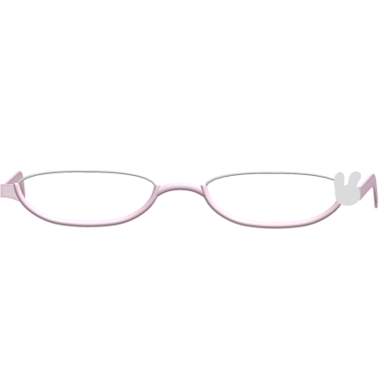 ♪ 〜 Cute Low Baby Pink Bunny Moe School Glasses 