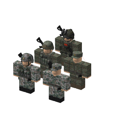 ⭐ PLA Soldier NPCs Combat Military Army Guards B
