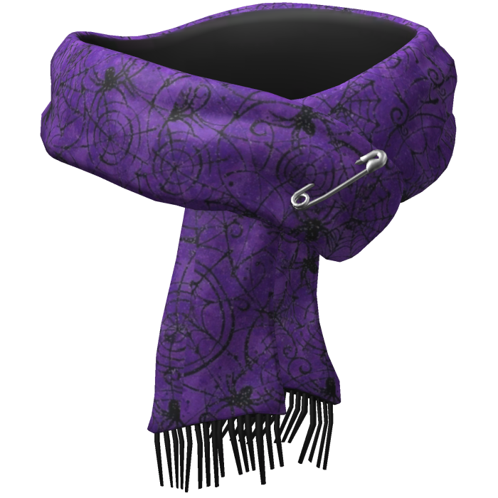 Purple Designed Winter Scarf