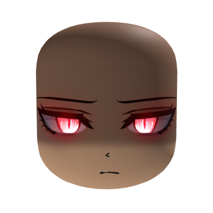 Cara de demonio sombrío con ojos rojos - Luz