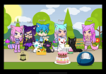 Pinky’s fun time in Roblox