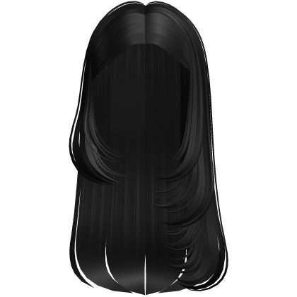 Black Trendy Y2k Spikey Layered Long Hair Roblox item