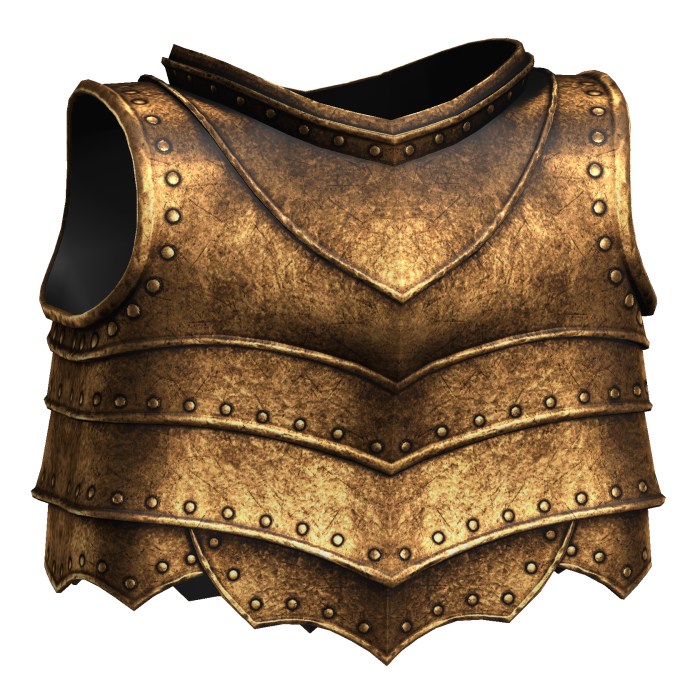 Gold Medieval Knight Chestplate