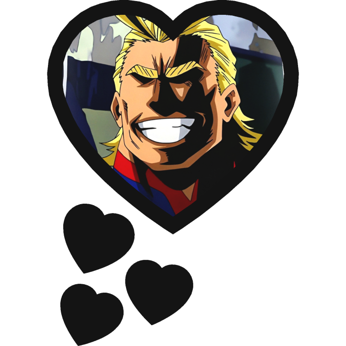 All Might Thinking Hearts My Hero Academia