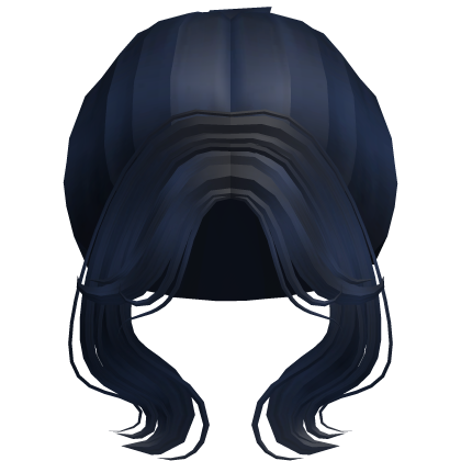 Soft Princess Wavy High Bun (Blue)