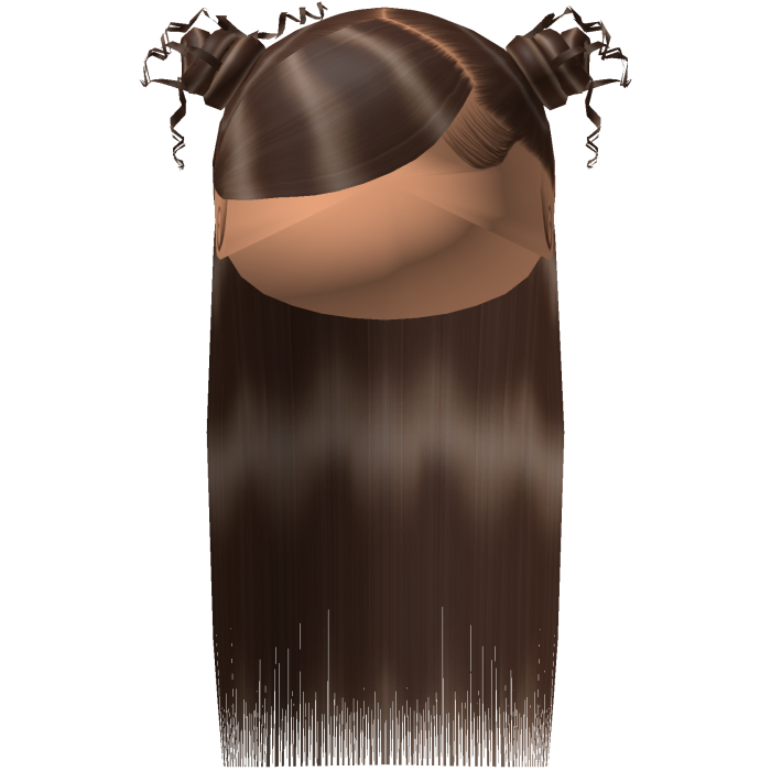 Swoop with buns half down hair - Brown