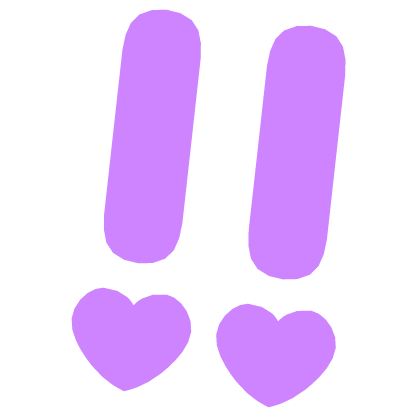 ♡ Cute Glowing Surprised Anime Sticker Purple Roblox item