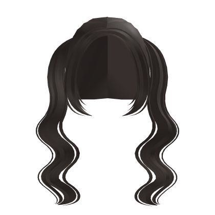 . ‿ ♡ grey brown cute wavy adorable pigtails Roblox item