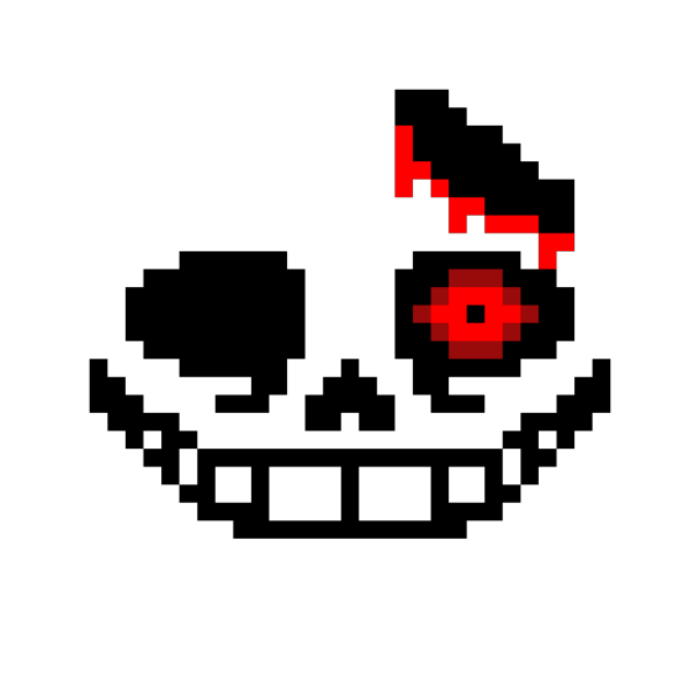 Horror sans face rebooted Roblox decal
