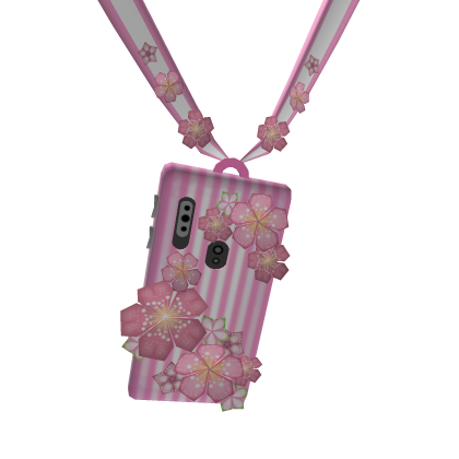 Pink Flower & Stripes Phone Case