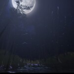 Wooded Creek (Night)