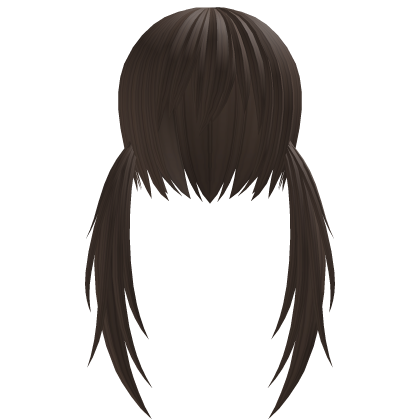 Long Choppy Anime Twintails (Brown) Roblox item