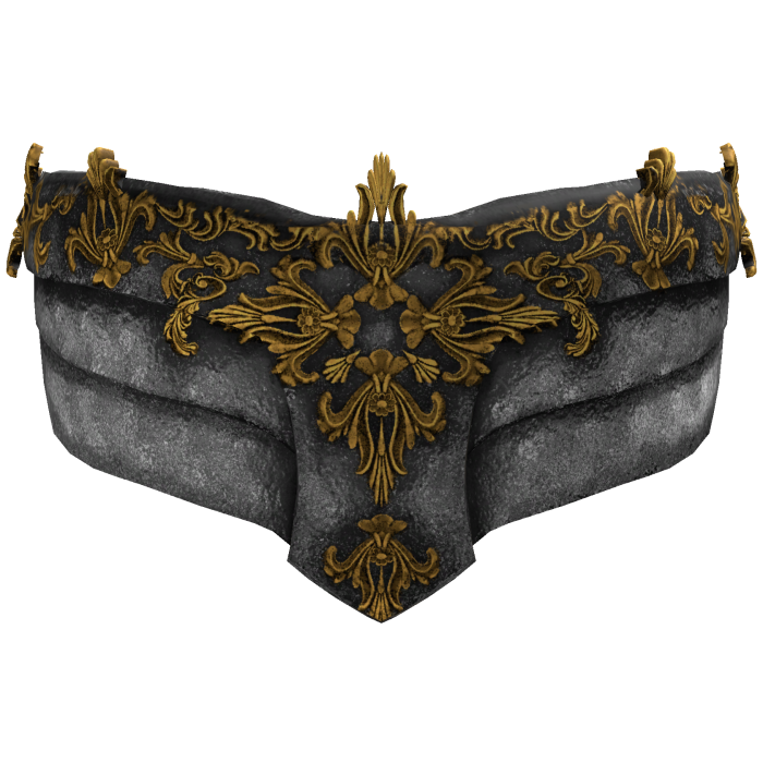 Gothic Filigree Face Mask - White & Gold