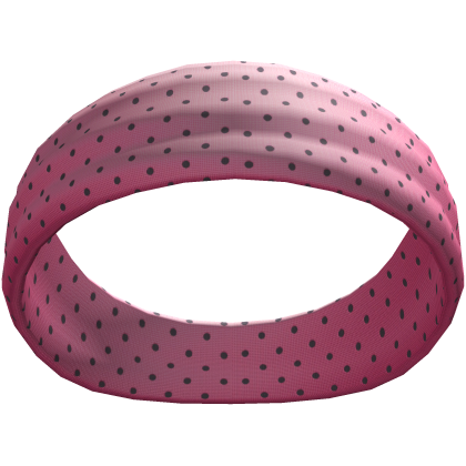 PINK POLKA DOT ELASTIC HEADBAND Roblox item