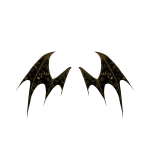 [ ⚜️ ] Gold/B Porcelain Demon Wings [ v1, pbr ]