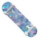 Holographic Crystal Diamond Skateboard