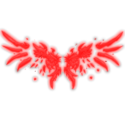 Glowing Red Crystal Wings (Emissive)