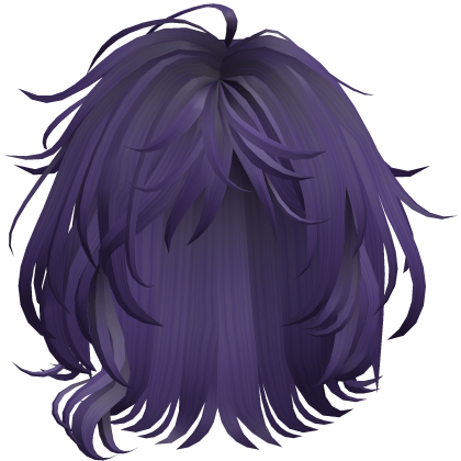 Soft Wavy Shag Hair - Purple