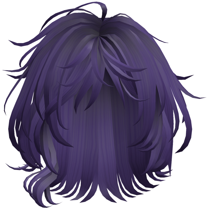 Soft Wavy Shag Hair - Purple