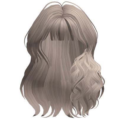 Cute Waves w/ Bangs in Ash Roblox item