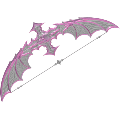 Skullbound Pink and White Goth Reaper Bow