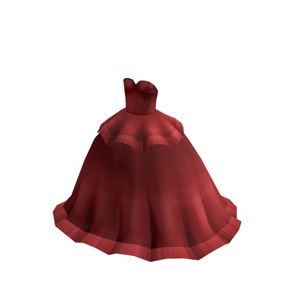Two-tier Tulle Ballgown - Red
