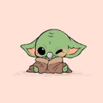 Cutest in the galaxy baby Yoda