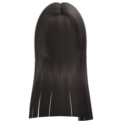 𝄞  Long Straight Sleek Hime Girl Hair Grey Brown Roblox item