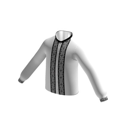 Baju Muslim Motif 3 White (Islamic Shirt)