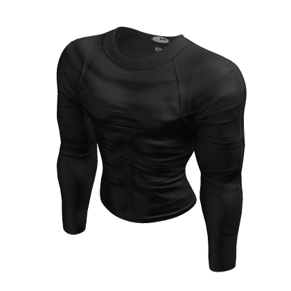 Tight Compression Long Sleeve Tee (Black) thumbnail