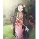 Nezuko whit glitter