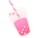 ♡ valentines boba