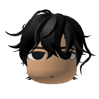 Messy Black Chill Cute Boy Hair Roblox item