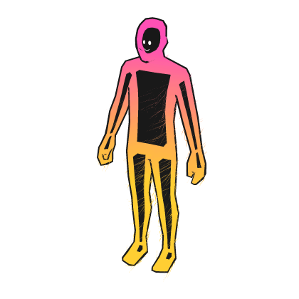 Fire Gradient Cartoony Outline Aura