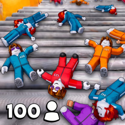😡 100 Players Slippery Stairs ⚡️ icon
