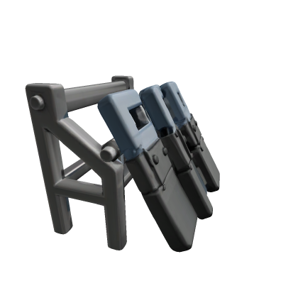 Armored riot shield rack