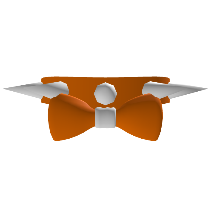 Traffic Cone/Orange Spiked Collar w/ Bow (↓)