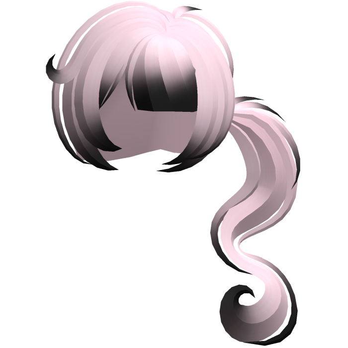 dolly moe long swirly ponytail pink black