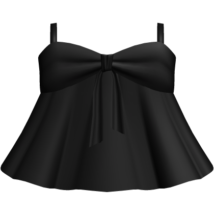 Adorable Long Babydoll Flowy Dress in Black thumbnail