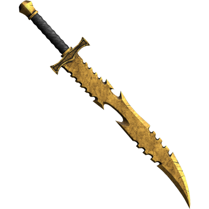Gold Medieval Knight Sword (Back)