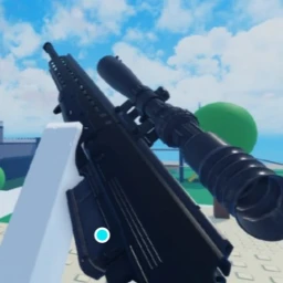 gun shooting realstic icon