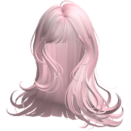 Silky Long Angelic Swirly Hair (Light Pink)