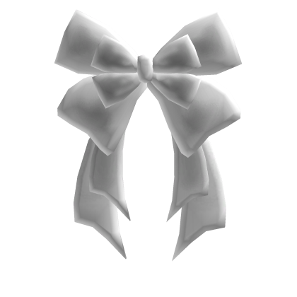 ɞ | emo gothic white bow Roblox item